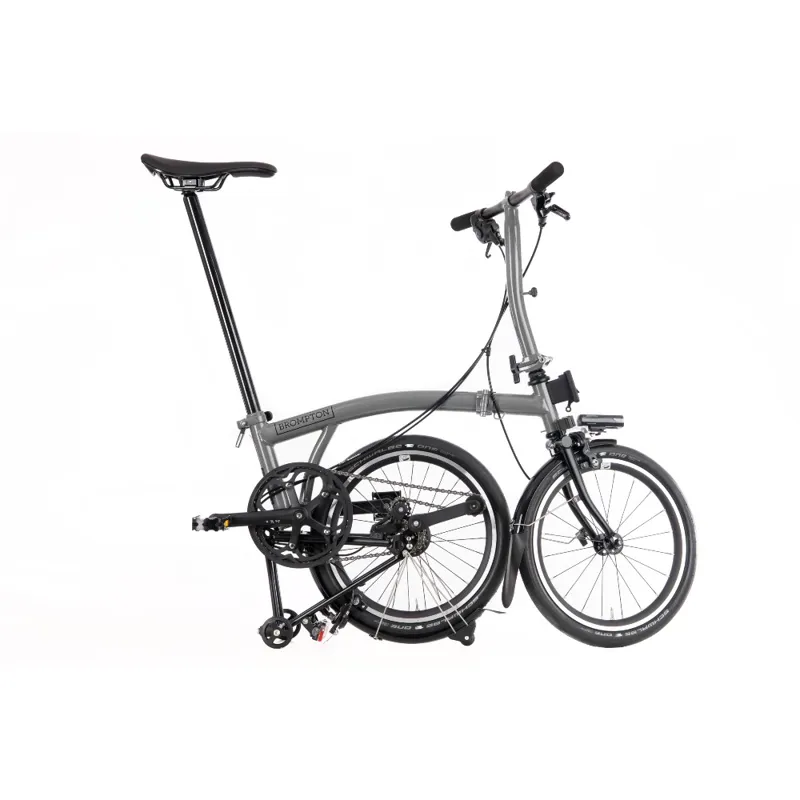 Brompton P Line Urban Low Bar Folding Bike Grey Available to order-2